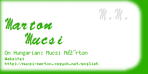 marton mucsi business card